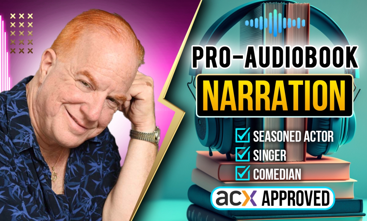 I will narrate, edit, QC, and master your audiobook to ACX standards.
