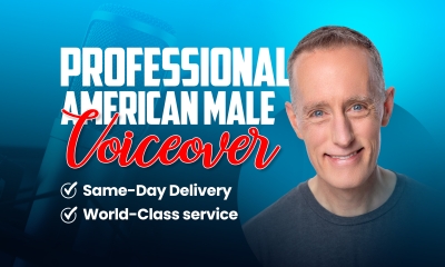 record a professional American Male voice over