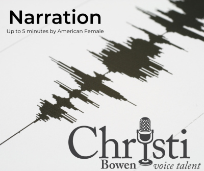Deliver up to 5 minutes of Narration (non-broadcast) in English